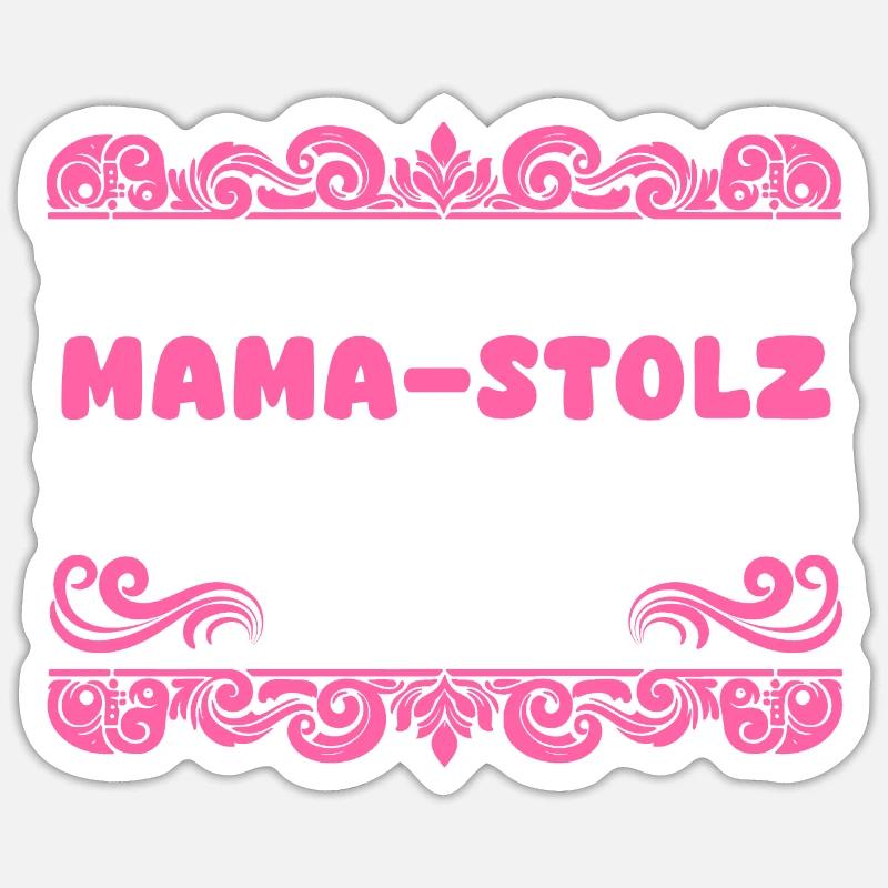 Maman de 2 enfants - Sticker taille S (10 x 10 cm) - blanc mat