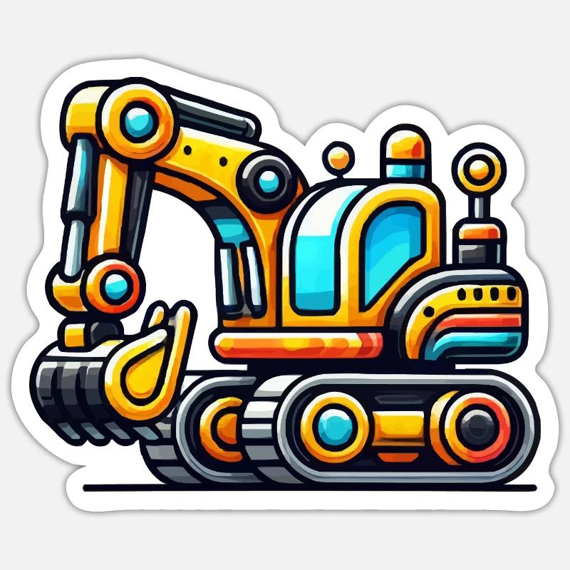 Bagger Sticker Größe S (10 x 10 cm)