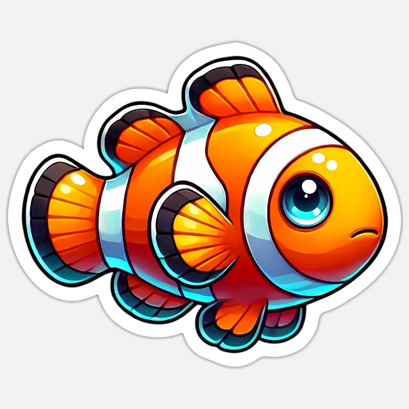 Clownfish Sticker size S (10 x 10 cm)
