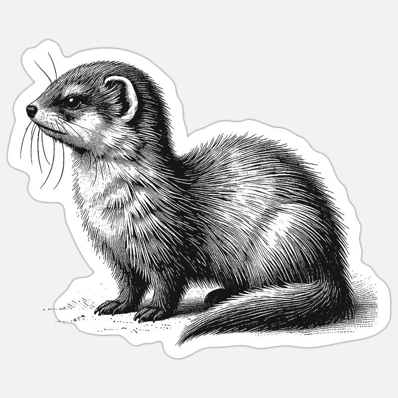 Hermine Sticker taille S (10 x 10 cm)