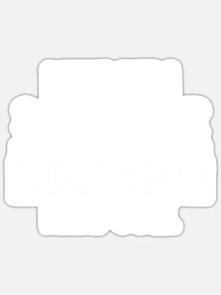 Langschläfer Shlafen Faul - Sticker Größe S (10 x 10 cm) - Mattweiß