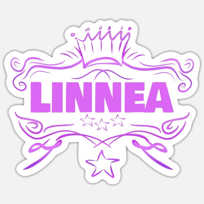 Linnea - Sticker taille S (10 x 10 cm) - blanc mat
