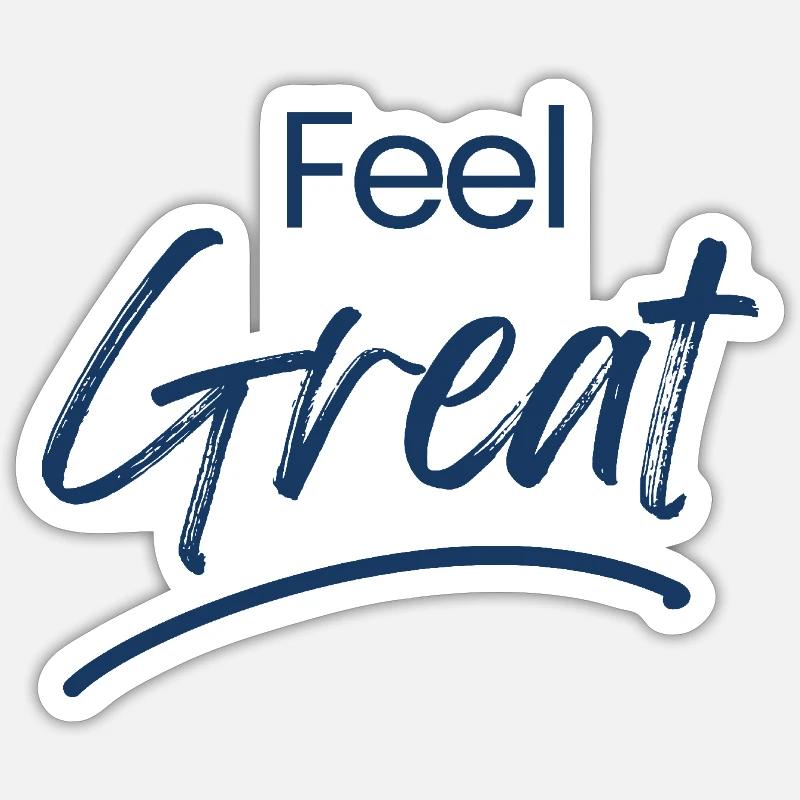 FG LOGO NAVY - Sticker size S (10 x 10 cm) - white matte