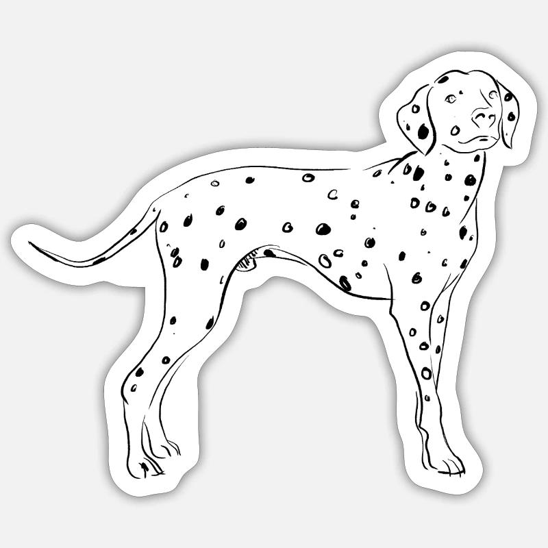Dalmate Sticker taille S (10 x 10 cm)