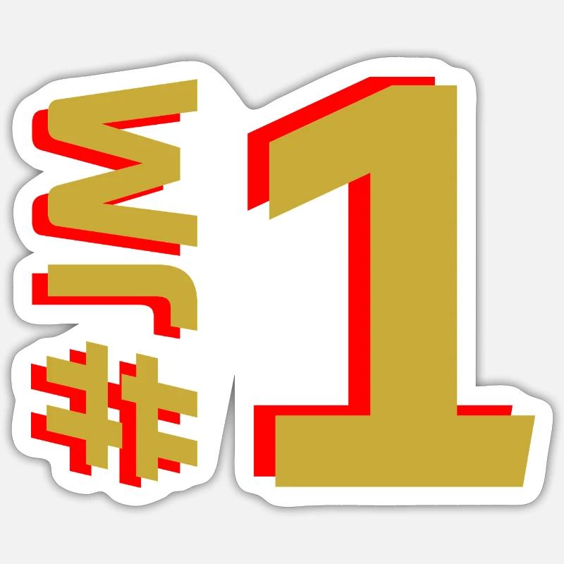 JM1 - Sticker taille S (10 x 10 cm) - blanc mat