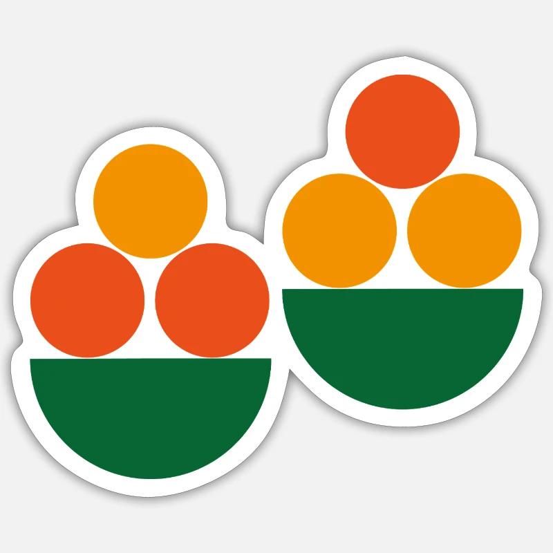 blumentopf - Sticker Größe S (10 x 10 cm) - Mattweiß