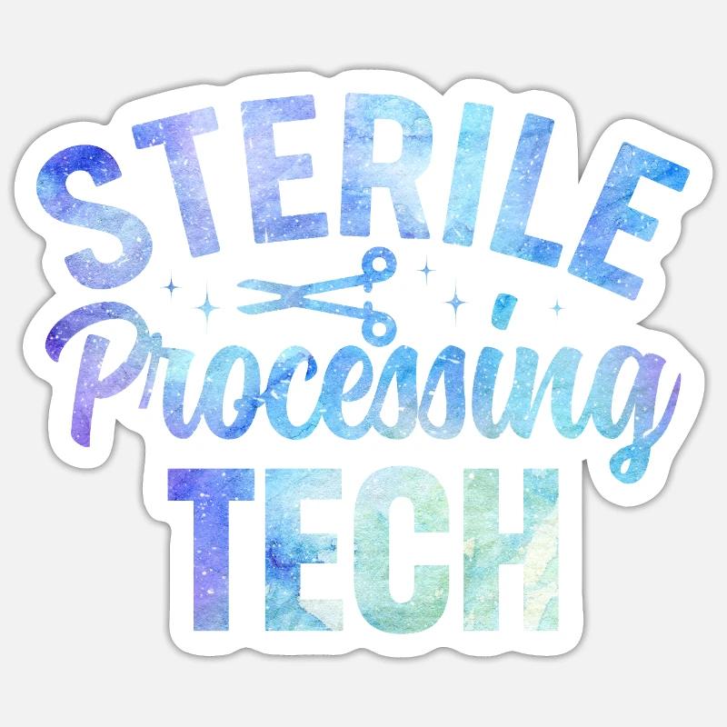 Sterile Processing Tech Medizin Design Sticker Größe S (10 x 10 cm)
