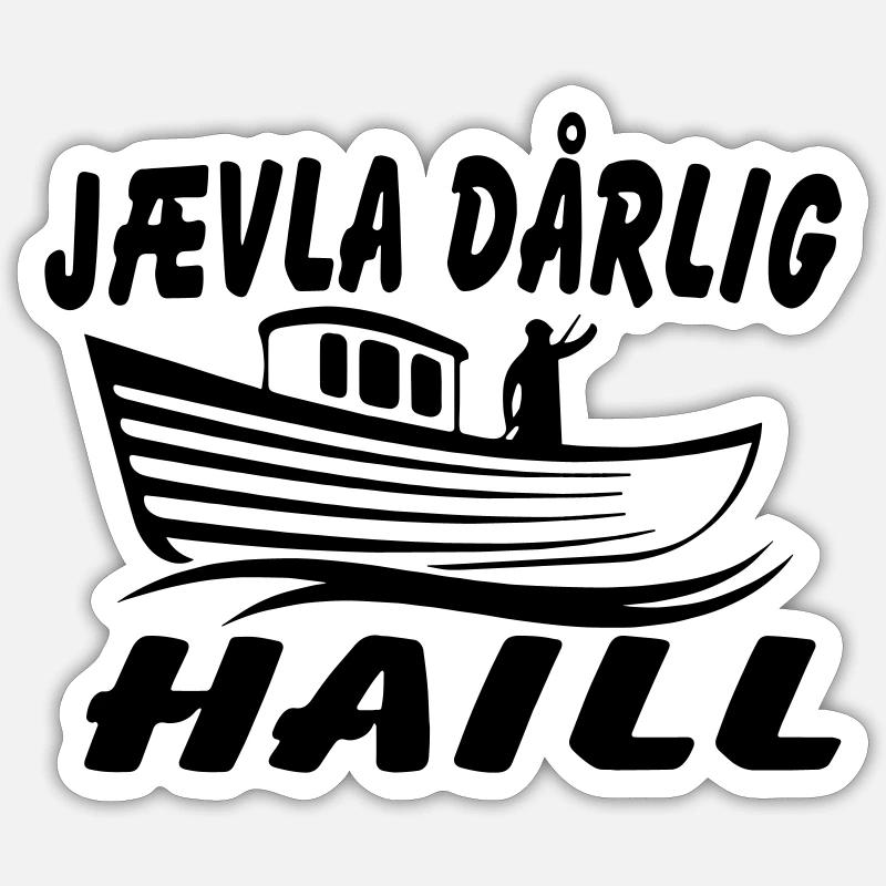 Verdammt schlimm - Sticker Größe S (10 x 10 cm) - Mattweiß