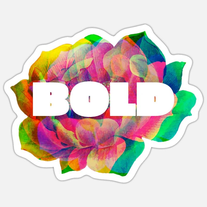be BOLD Sticker Größe S (10 x 10 cm)