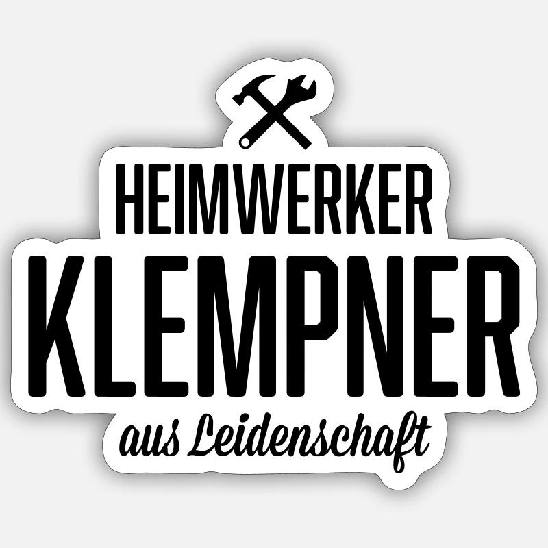 Heimwerker Klempner Sticker Größe S (10 x 10 cm)