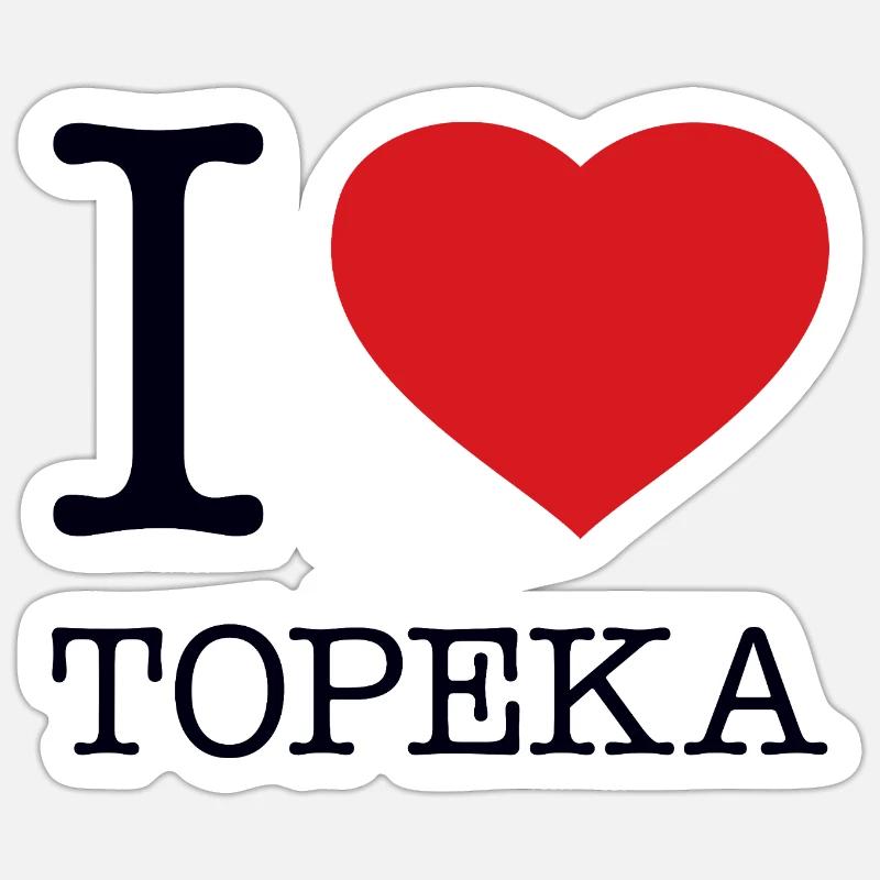J’ADORE TOPEKA Sticker taille S (10 x 10 cm)