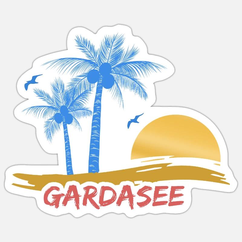 Lac de Garde Sticker taille S (10 x 10 cm)