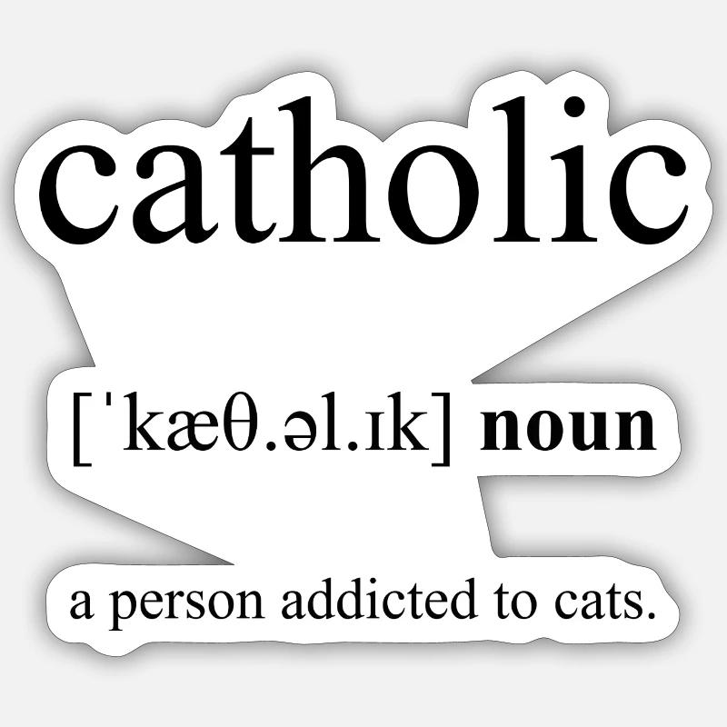 Catholic Definition Dictionary Sticker Größe S (10 x 10 cm)