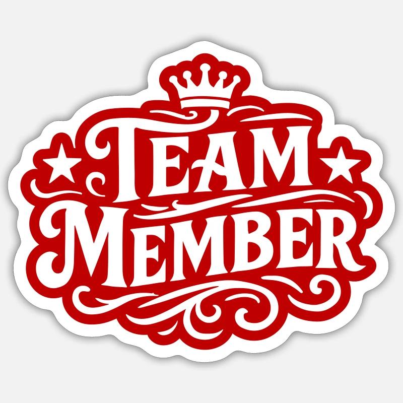 Équipier - Sticker taille S (10 x 10 cm) - blanc mat