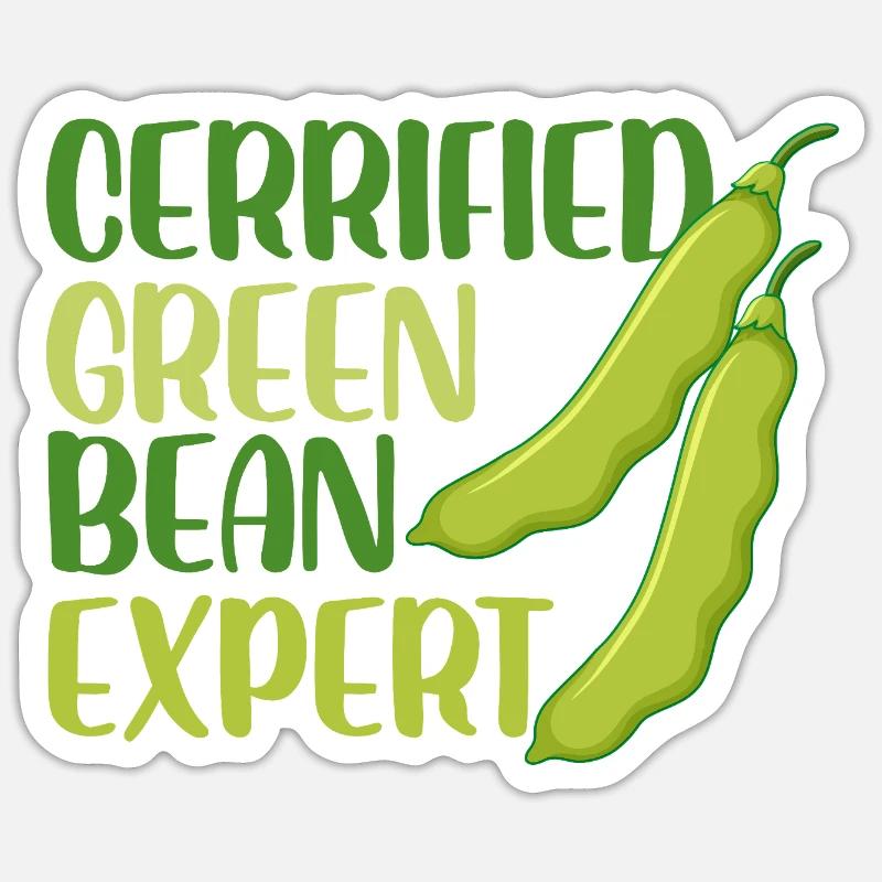 Conception experte certifiée Green Bean Sticker taille S (10 x 10 cm)