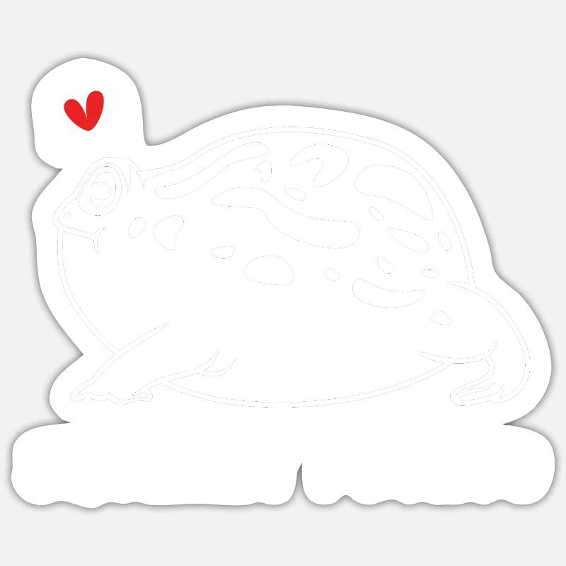 Frosch Desert Rain Frog - Sticker size S (10 x 10 cm) - white matte
