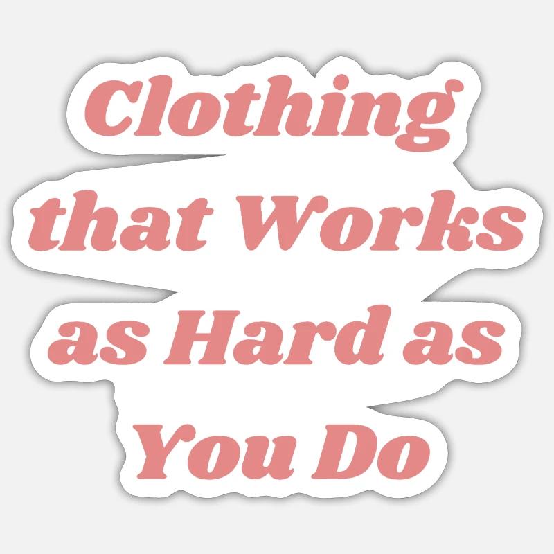 Conception audacieuse de t-shirt de citation de motivation Sticker taille S (10 x 10 cm)