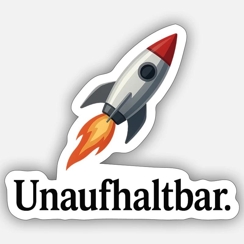 Unstoppable - Sticker size S (10 x 10 cm) - white matte