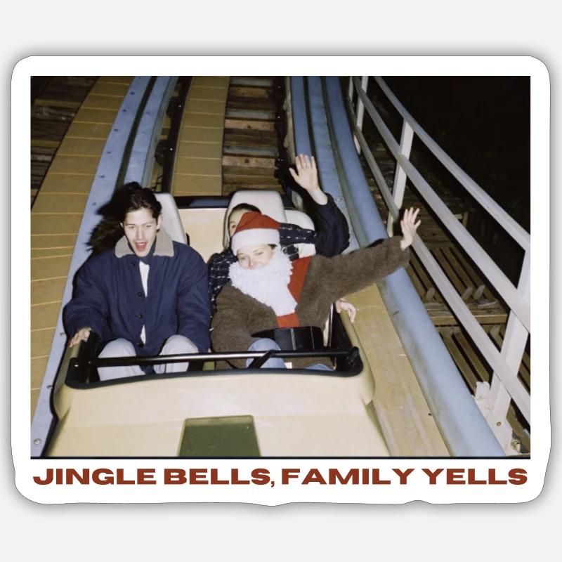Christmas roller coaster - Sticker size S (10 x 10 cm) - white matte
