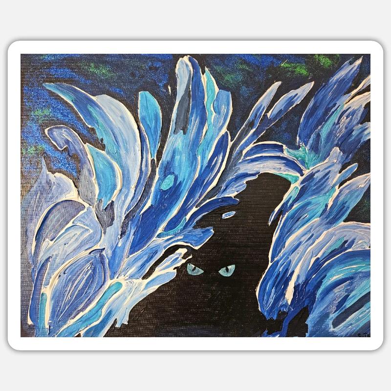 Yeux de glace - Sticker taille S (10 x 10 cm) - blanc mat