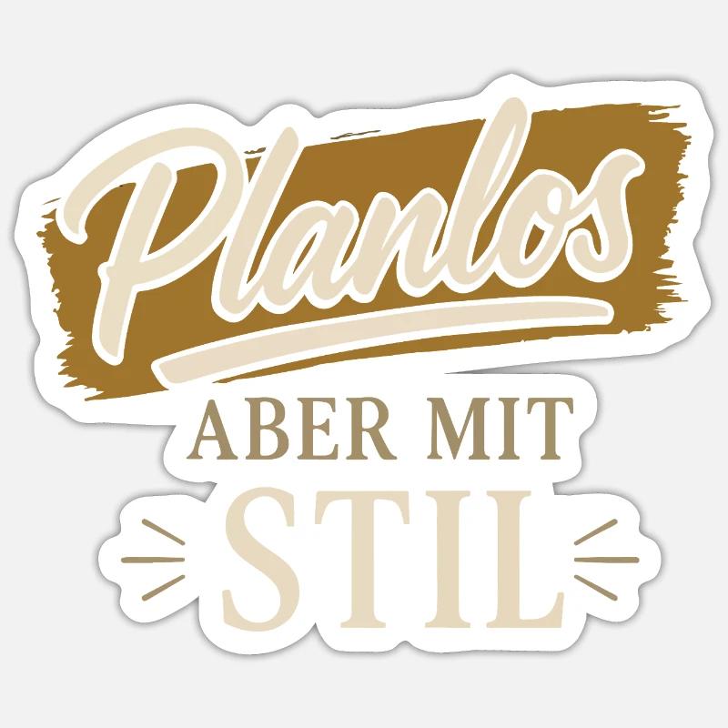 Sans but, mais avec style Sticker taille S (10 x 10 cm)