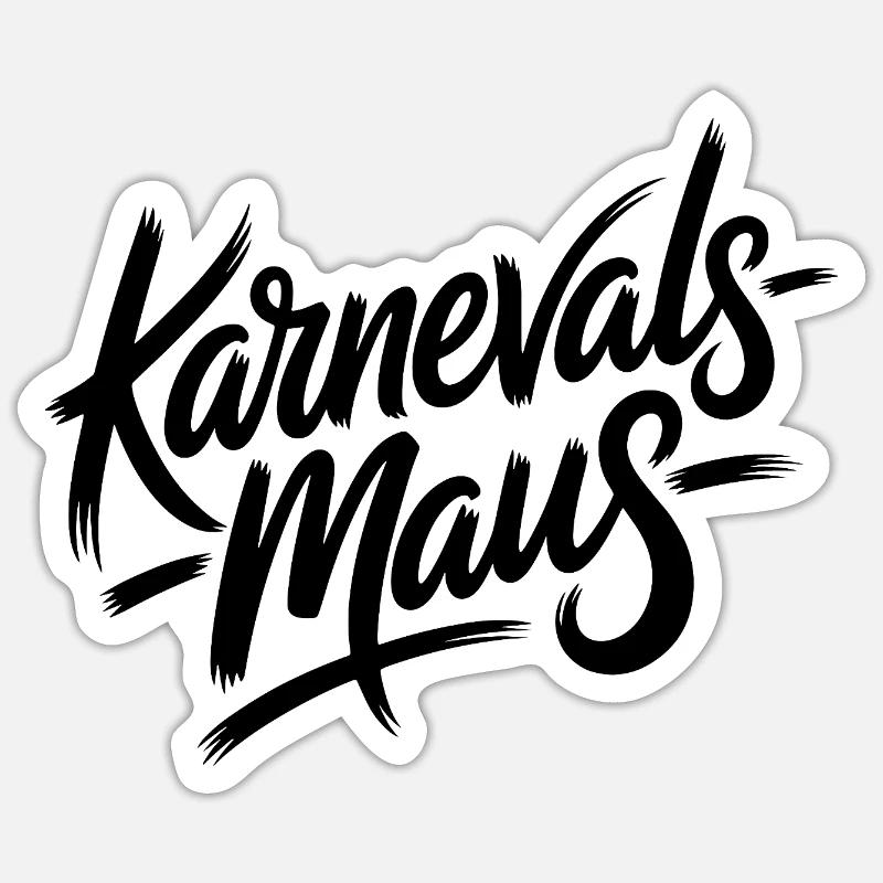 Carnival Mouse Cologne Carnival Mouse - Sticker size S (10 x 10 cm) - white matte