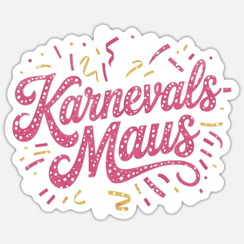 Carnival Mouse Cologne Carnival Mouse - Sticker size S (10 x 10 cm) - white matte