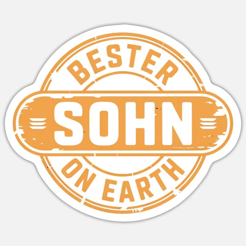 best son - Sticker size S (10 x 10 cm) - white matte
