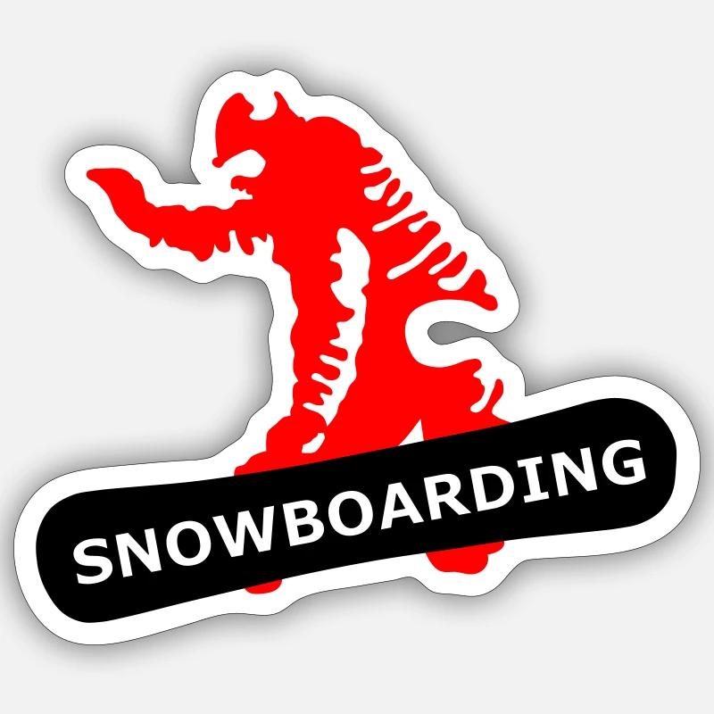 Snowboarding Sticker Größe S (10 x 10 cm)