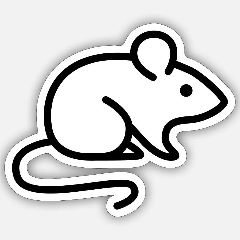 mouse Sticker size S (10 x 10 cm)