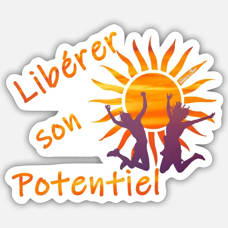 Libérer son potentiel Sticker taille S (10 x 10 cm)