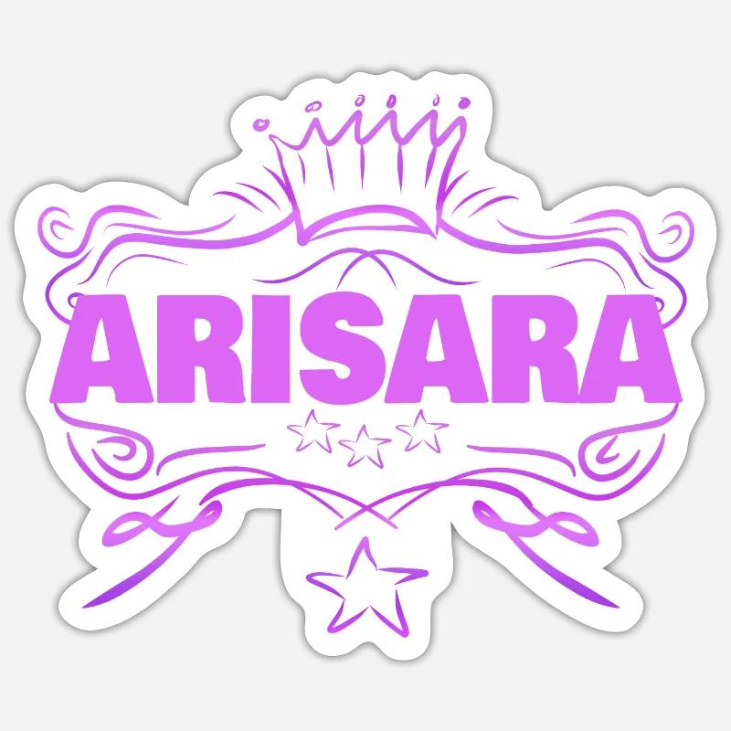 Arisara bébé - Sticker taille S (10 x 10 cm) - blanc mat