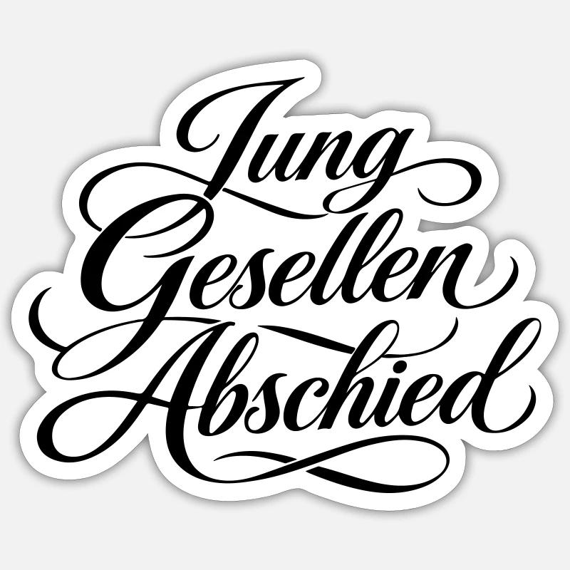 Junggesellen Abschied Sticker Größe S (10 x 10 cm)