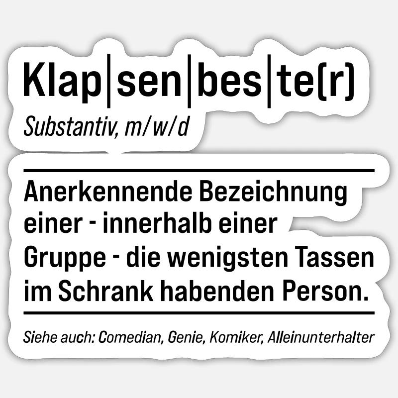 Sticker Größe S (10 x 10 cm) -