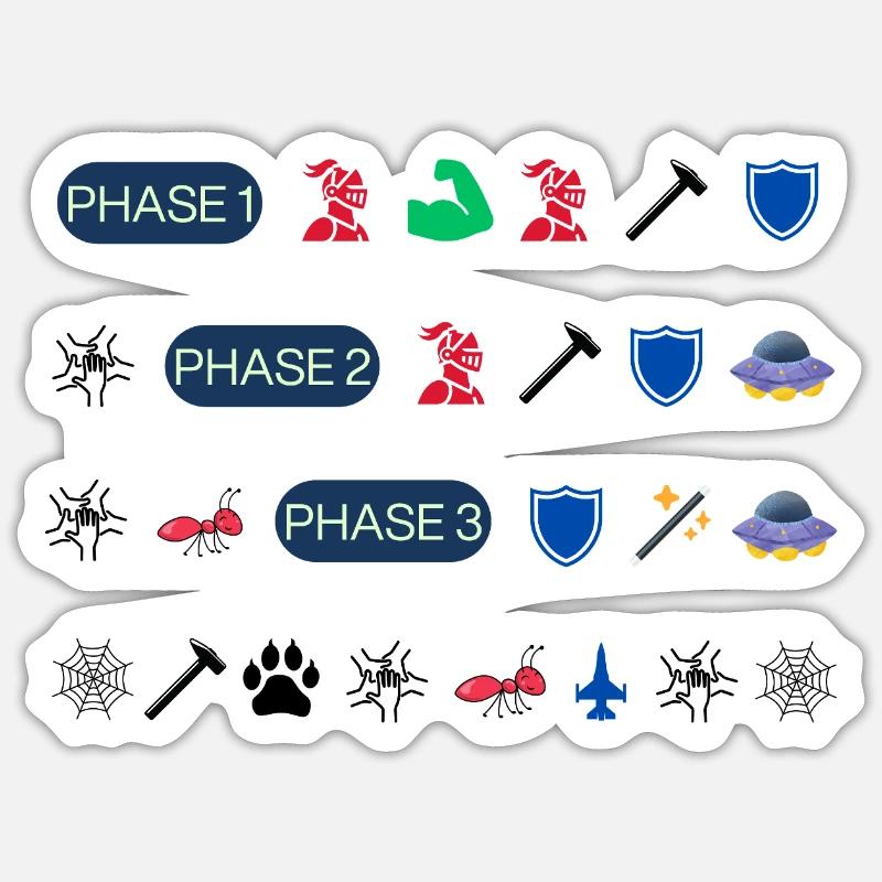 Sticker Größe S (10 x 10 cm) - 