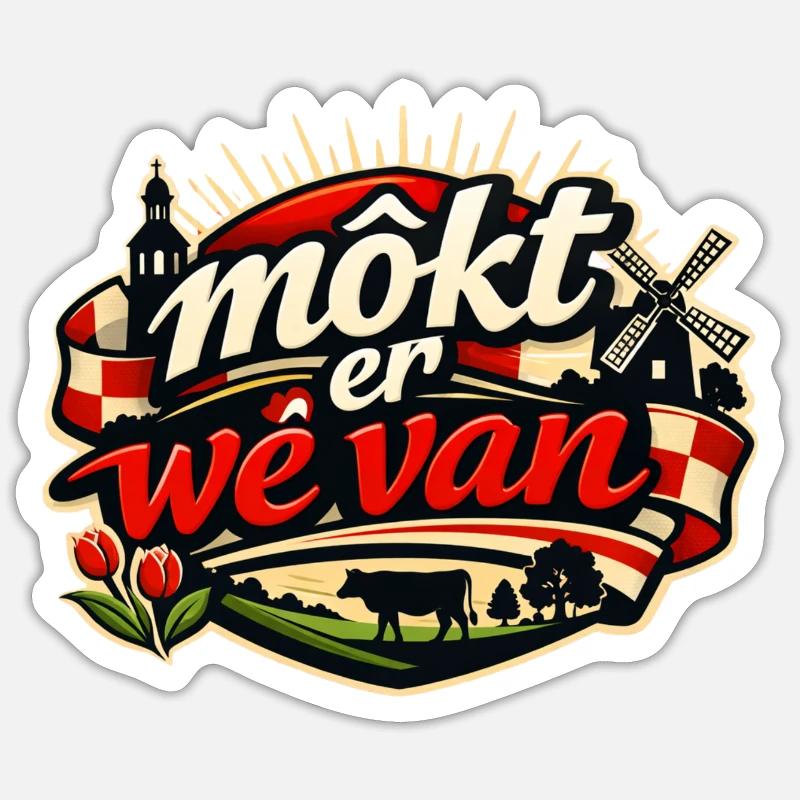 Muss da sein, Brabant-Logo Sticker Größe S (10 x 10 cm)