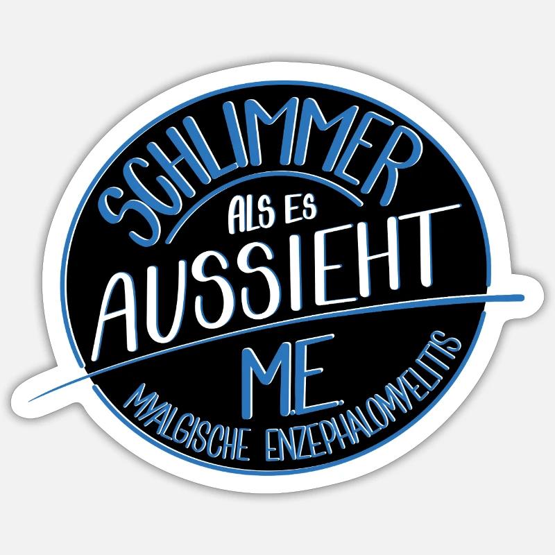 Schlimmer als es aussieht, ME Sticker Größe S (10 x 10 cm)