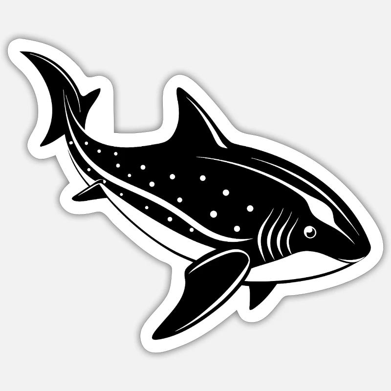 Requin-baleine Sticker taille S (10 x 10 cm)