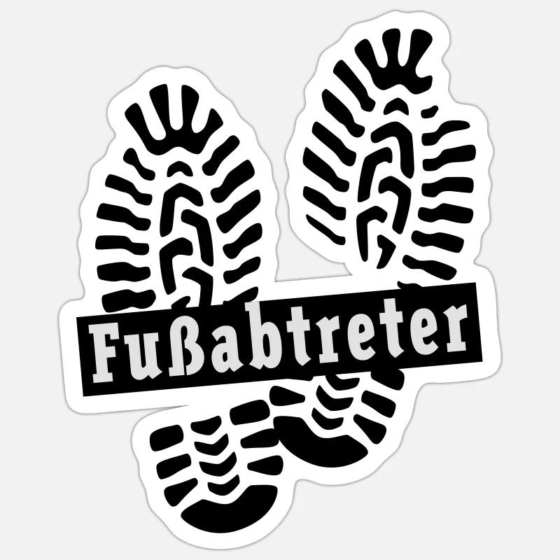 Fußabtreter - Sticker size S (10 x 10 cm) - white matte