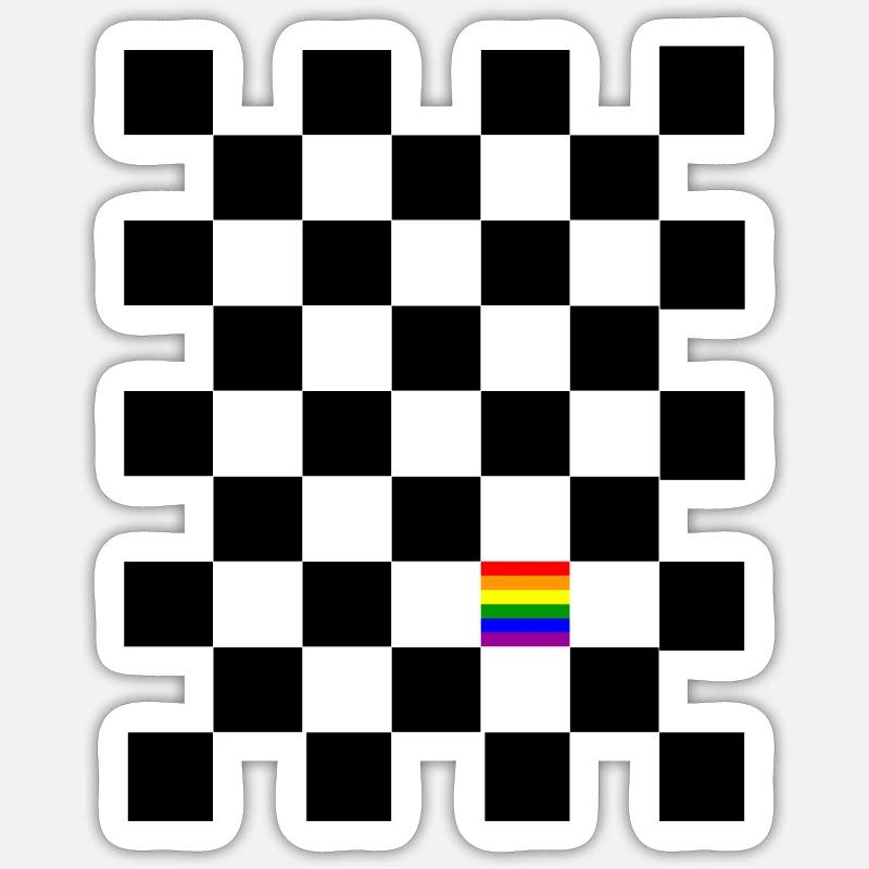 Diversity - Sticker taille S (10 x 10 cm) - blanc mat