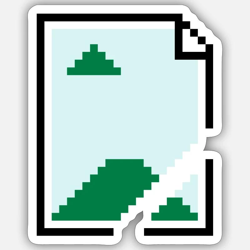 Geek - Sticker taille S (10 x 10 cm) - blanc mat
