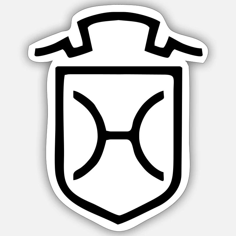 cheval Holsteiner Sticker taille S (10 x 10 cm)