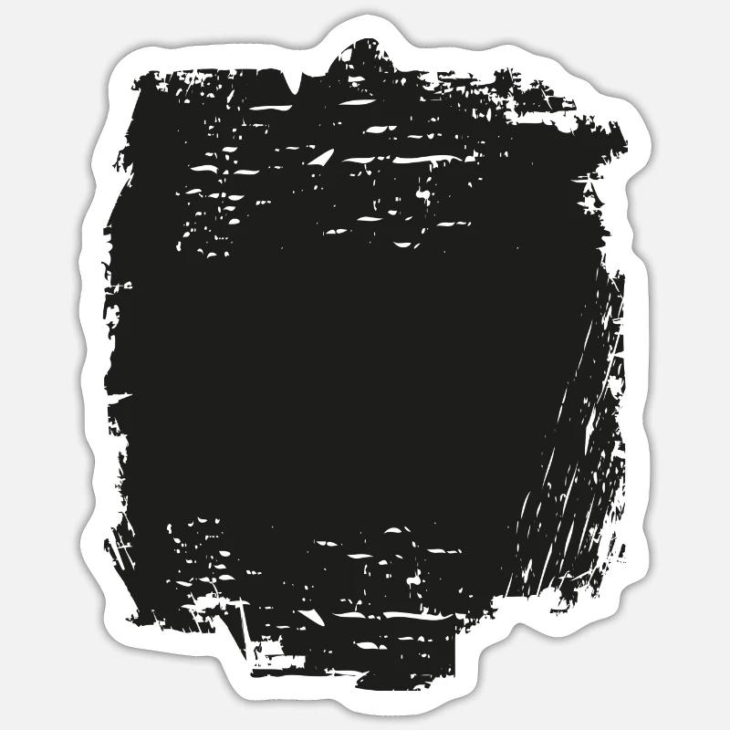 CONTEXTE · · GRUNGE CONTEXTE - Sticker taille S (10 x 10 cm) - blanc mat