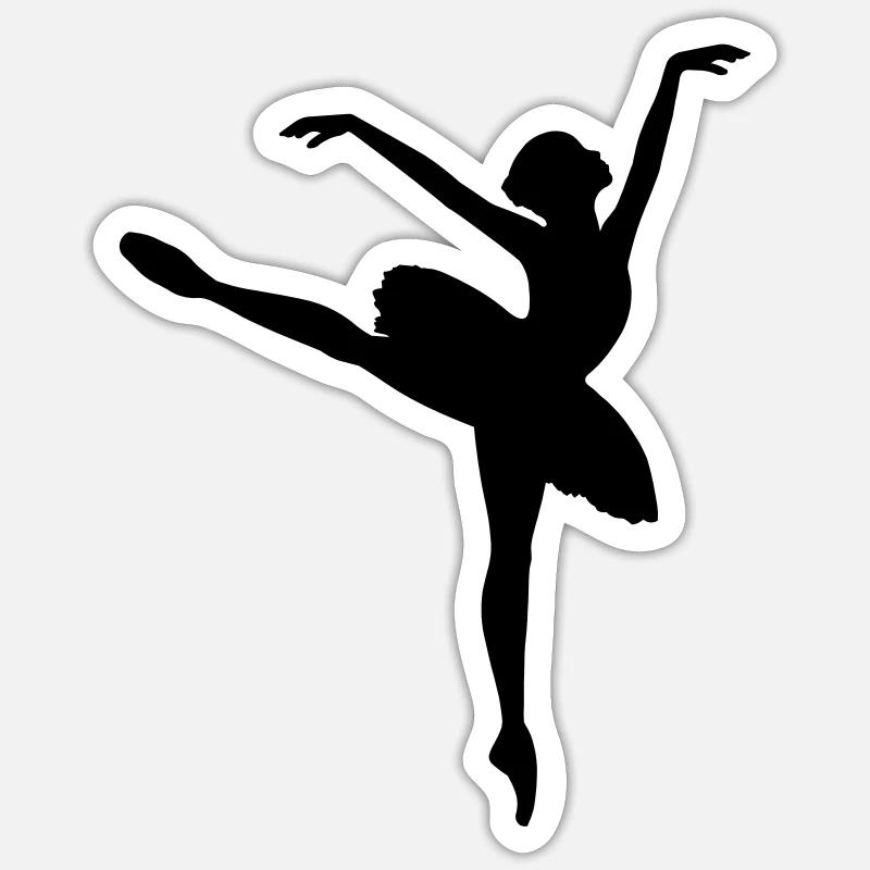 Ballet Dancer Sticker size S (10 x 10 cm)