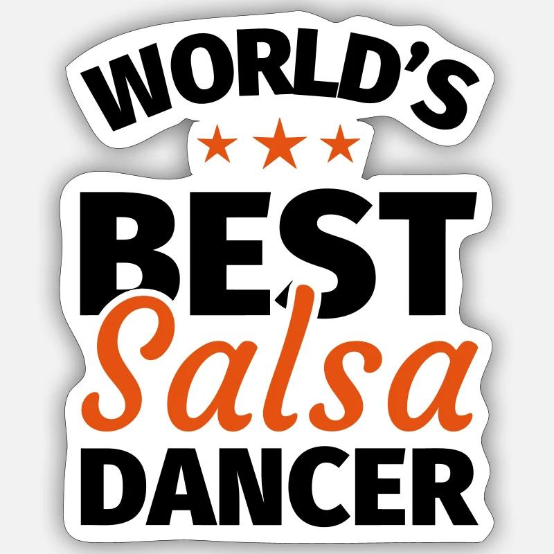 Salsa - Sticker size S (10 x 10 cm) - white matte