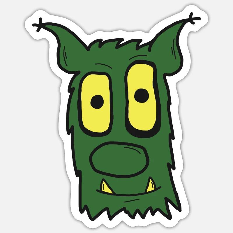 Troll dich! - Sticker Größe S (10 x 10 cm) - Mattweiß
