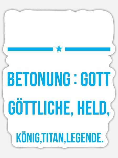 HEIKO - Titan - Sticker Größe S (10 x 10 cm) - Mattweiß