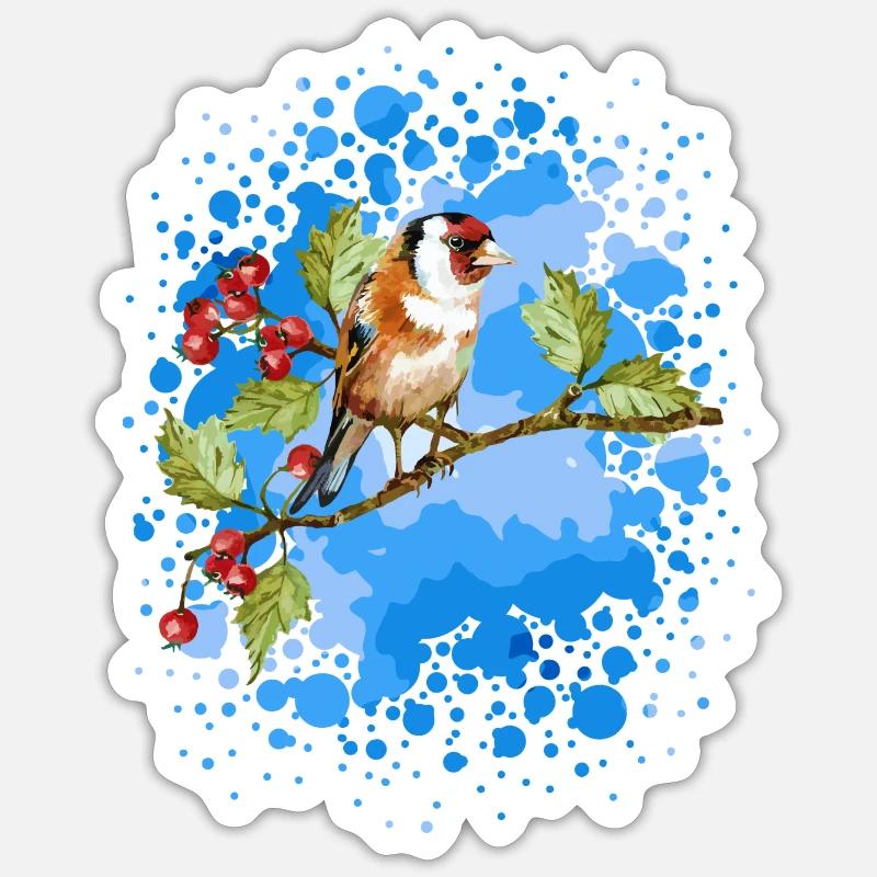 Bird - Sticker size S (10 x 10 cm) - white matte