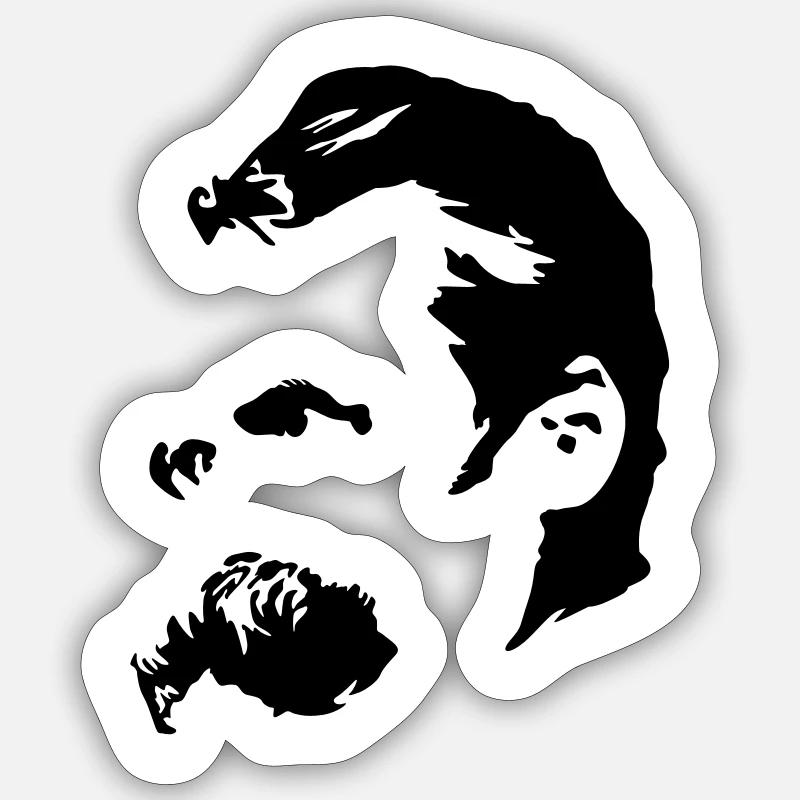 Nietzsche Sticker Größe S (10 x 10 cm)