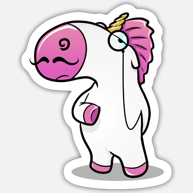 Like a Sir - Einhorn Sticker Größe S (10 x 10 cm)